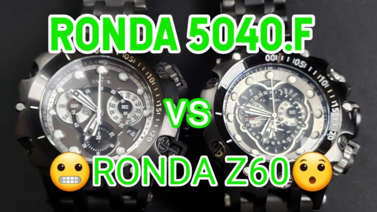 INVICTA HYBRID COMPARISON RONDA 5040.F VS RONDA Z60