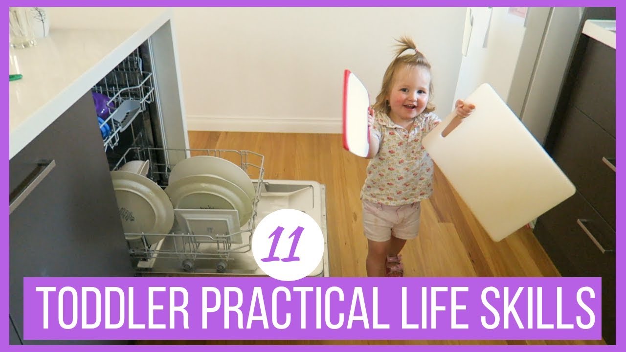 TODDLER PRACTICAL LIFE SKILLS IN A DAY | MONTESSORI AT HOME