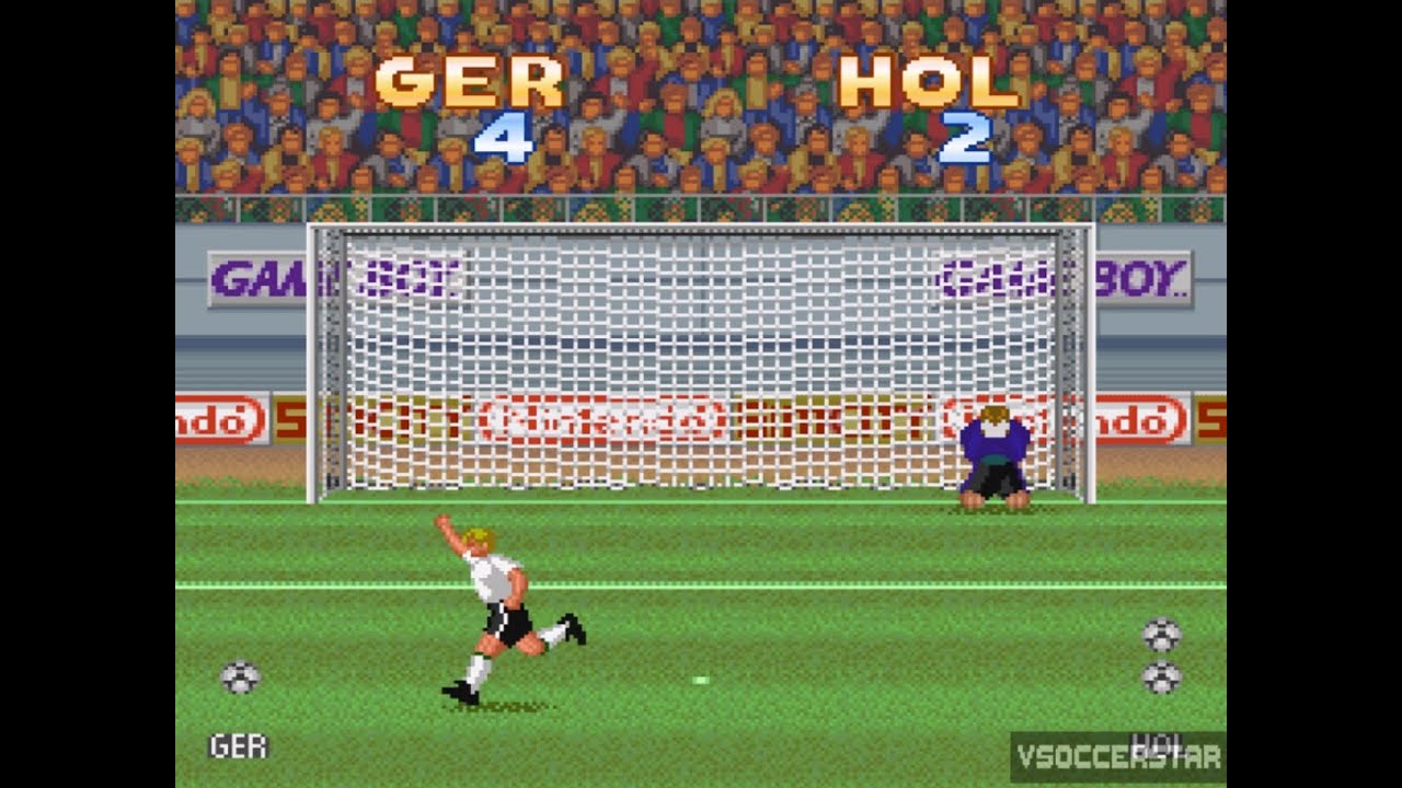 Super Soccer (SNES). Penalty Shootout: GERMANY vs HOLLAND
