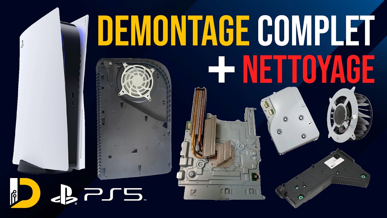 COMMENT DEMONTER SA PS5 - DEMONTAGE PS5 - COMMENT NETTOYER SA PS5 - NETTOYAGE PS5