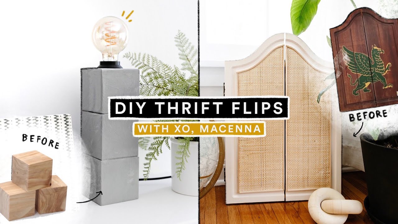DIY THRIFT FLIP ROOM DECOR with XO, Macenna