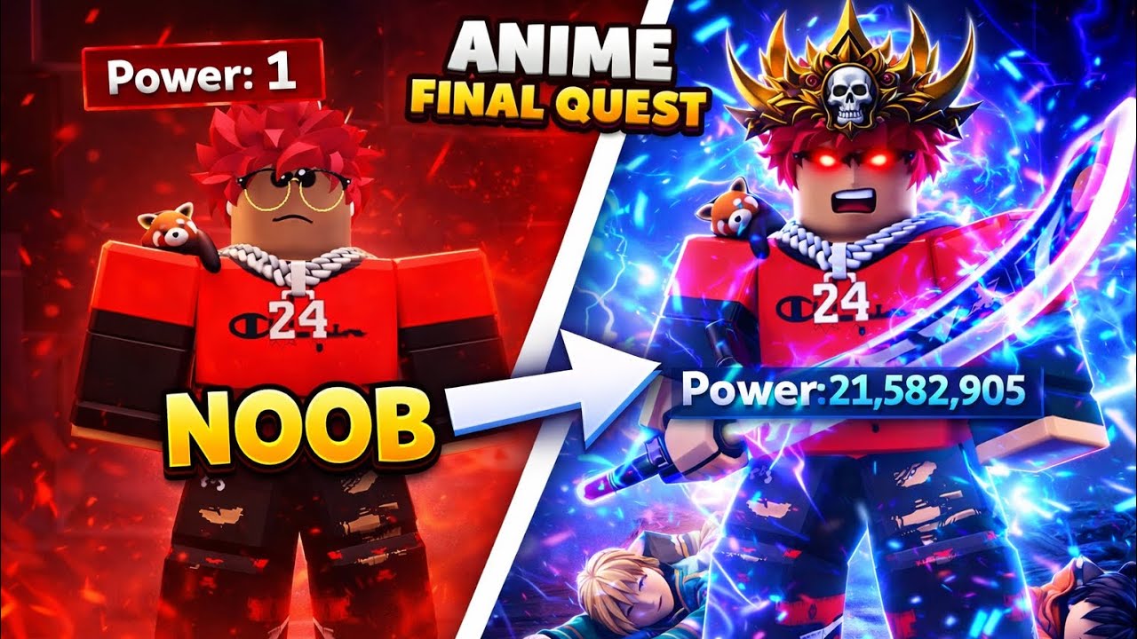 Noob to Pro in Anime Final Quest – INSANE Power-Up Journey!
