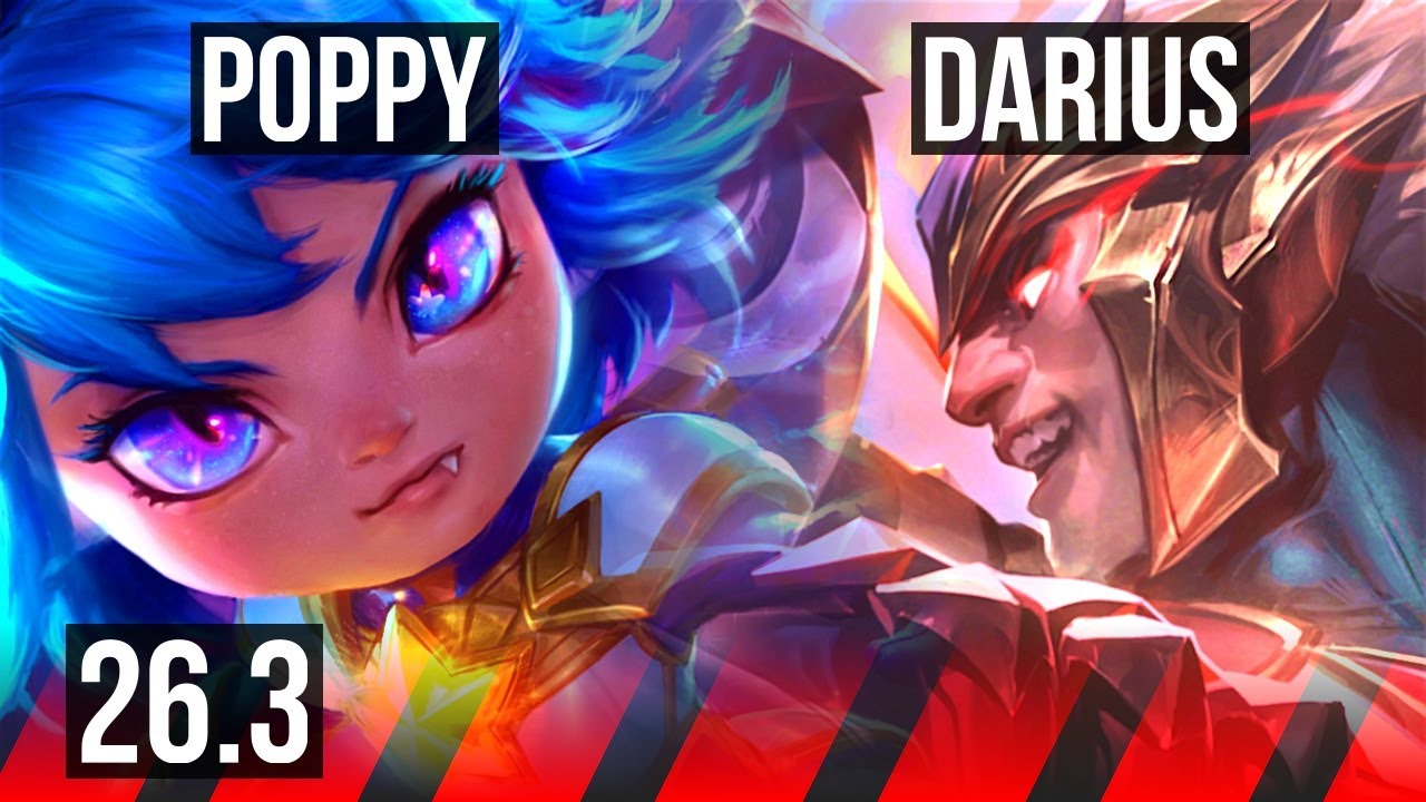 POPPY vs DARIUS (TOP) | Good KDA: 7/1/5 | KR Diamond | 26.3