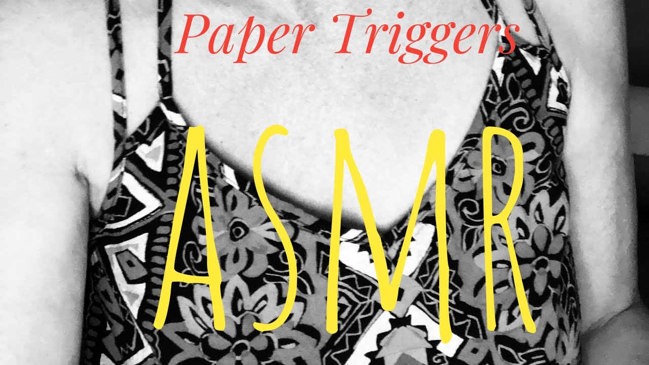 ASMR Paper triggers. Crinkles, Crumples & Crunches (No Talking)
