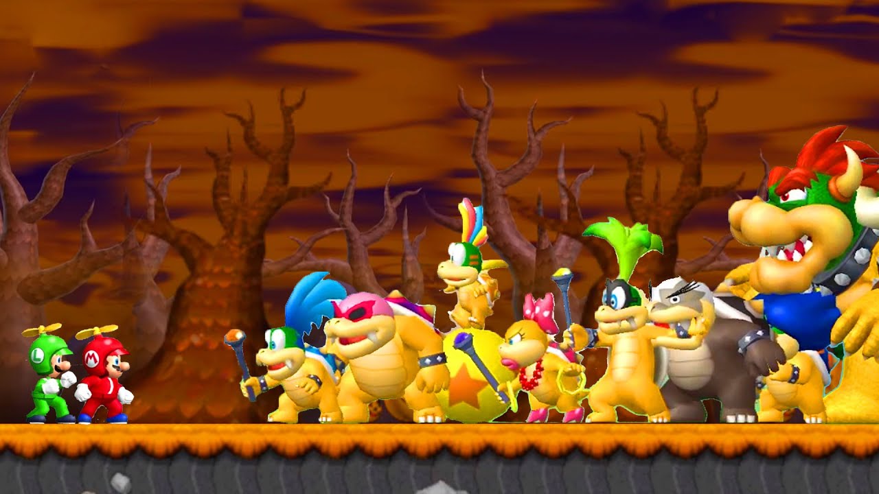 Mario Bros. Fight All Koopalings at Once in New Super Mario Bros.
