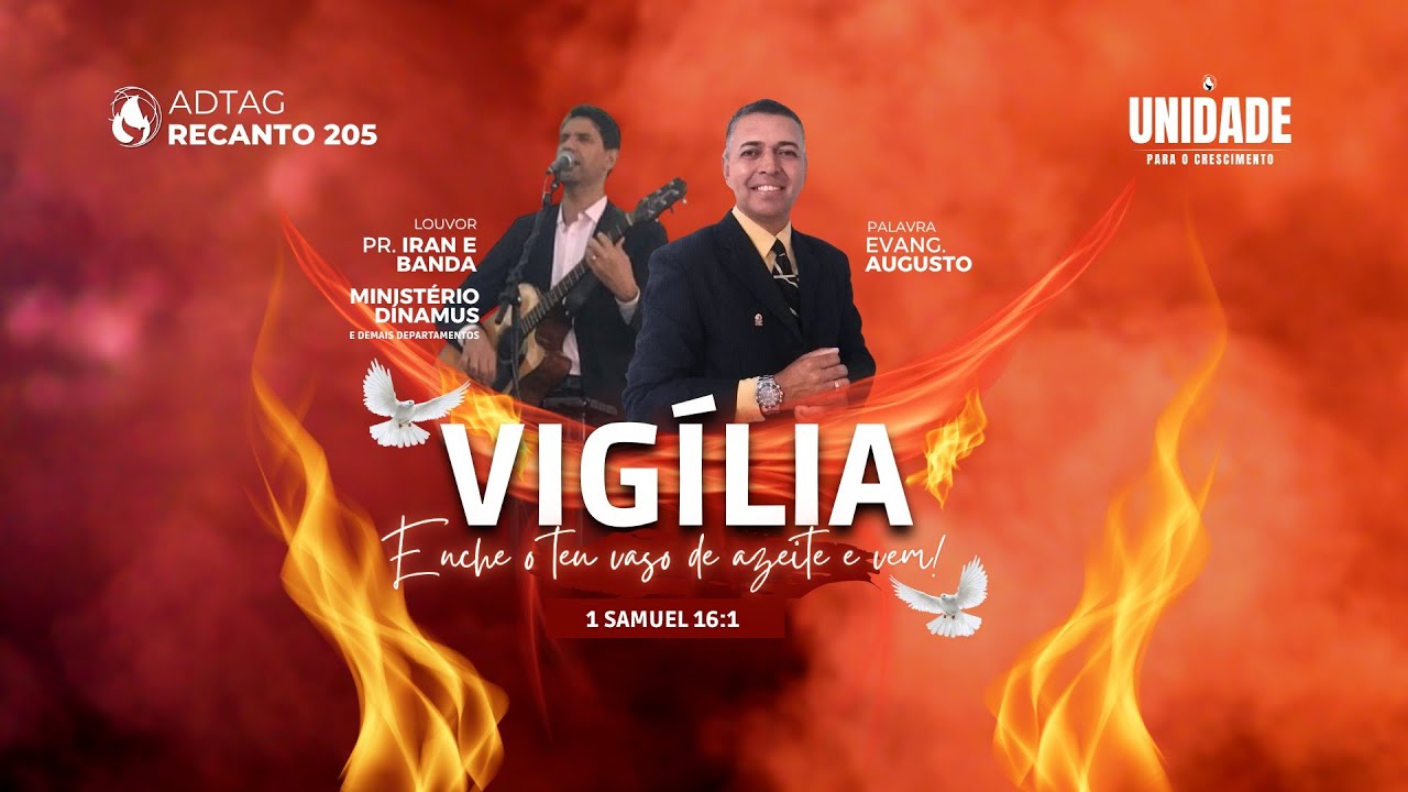 Vigília. Enche o teu vaso de azeite e vem! | ADTAG Recanto | 20/06/2025
