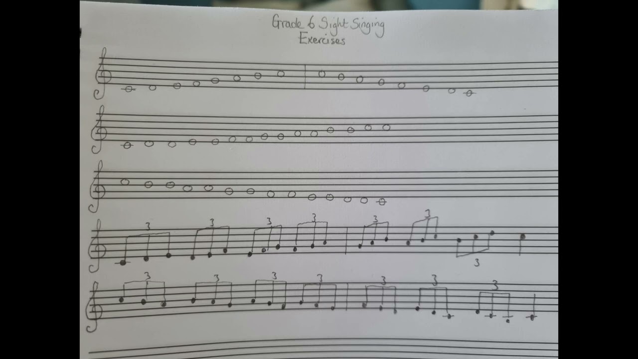 C major scale vocal workout