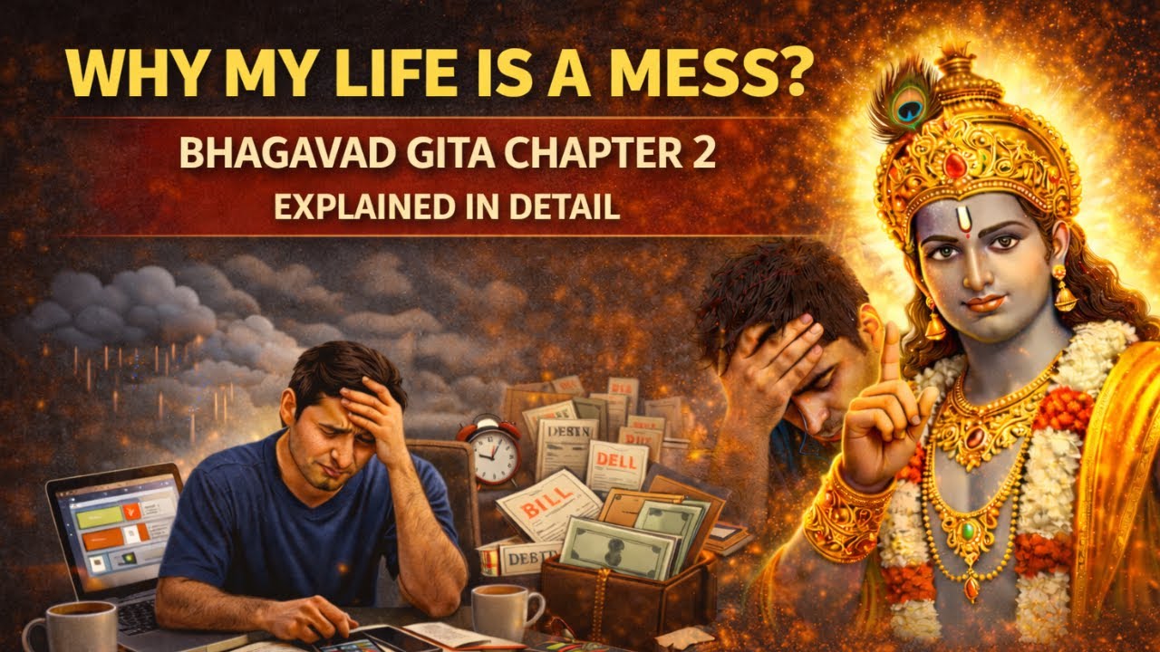 Krishna Exposes Our Biggest Life Mistake | Bhagavad Gita Chapter 2 #gitawisdom #krishan #lifelessons