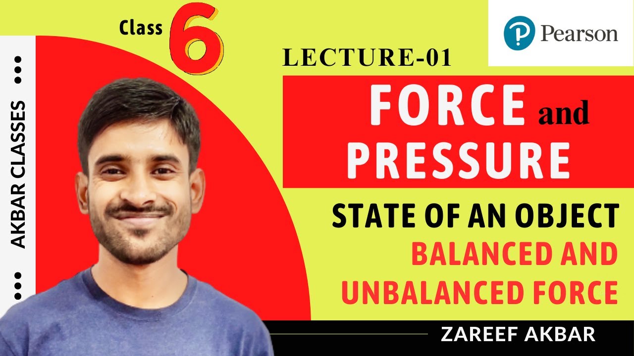 Class 6 | Force and Pressure 01 | State of an Object, Force | Pearson IIT Foundation