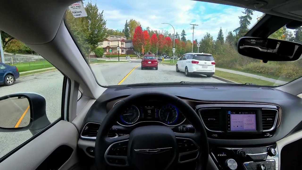 4K Driving POV | Chrysler Pacifica | Peaceful Fall Drive 🍁 No Music, No Talking
