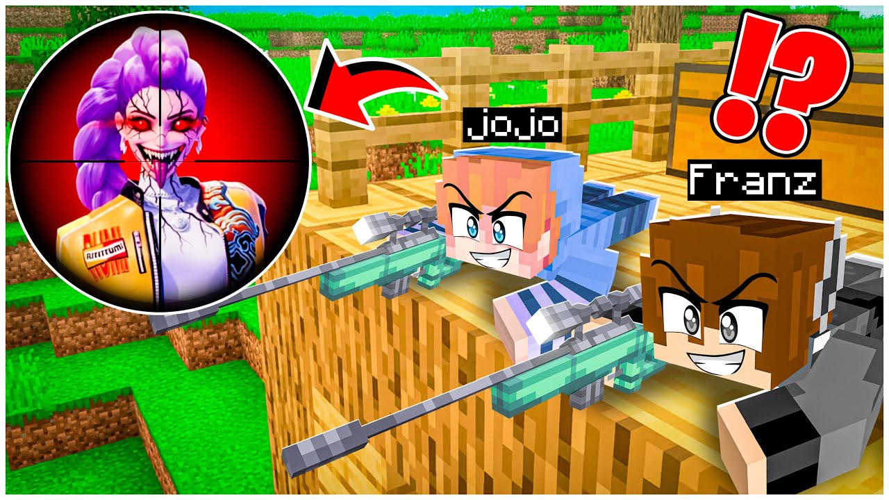 FRANZ & JOJO MENJADI SNIPER UNTUK MENEMBAK RUMI DEMON HUNTER JAHAT di MINECRAFT