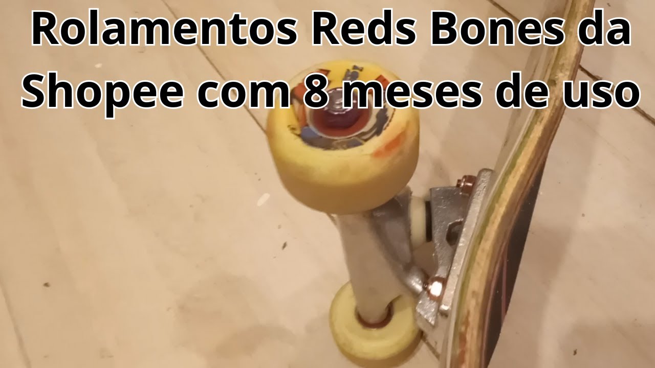 Rolamentos Reds Bones da Shopee após 8 meses de uso