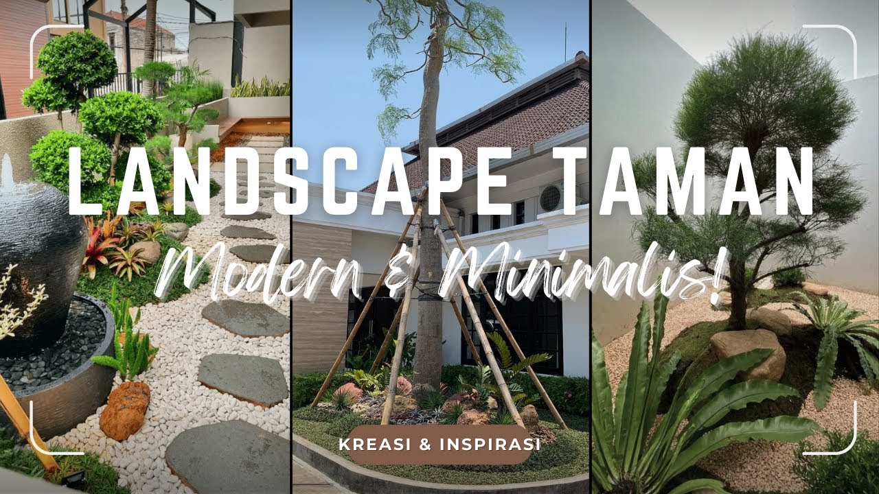 TERBAIK! DESAIN LANDSCAPE TAMAN MINIMALIS | Tips Ubah LAHAN Sempit Jadi TAMAN Modern AESTHETIC 2026!