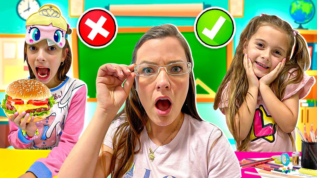 Laurinha ajuda Helena a se arrumar para Escola | Jéssica Godar e Laurinha e Helena e Gabriel