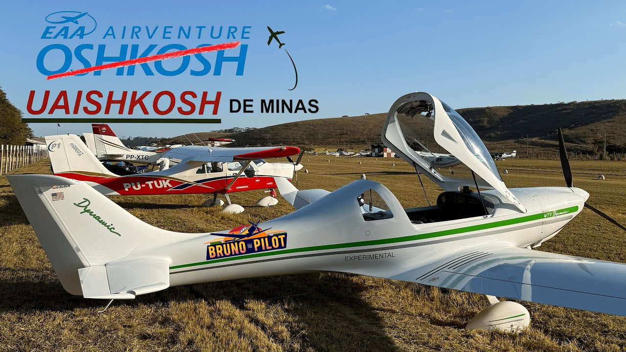 UAISHKOSH DE MINAS: FUI VOANDO PARA UM AEROCAMPING!