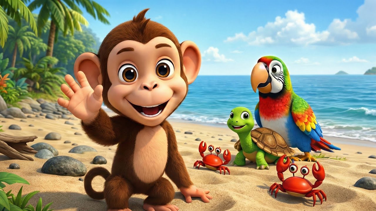 Cute Monkey Adventure 🐒 | Funny Kids Cartoon Animation | Monkey & Friends