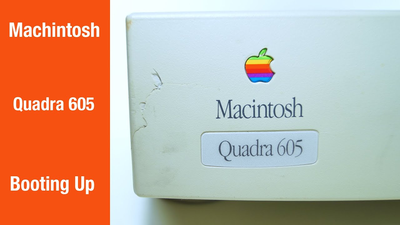 Apple Macintosh Quadra 605 "Pizza Box" - Booting