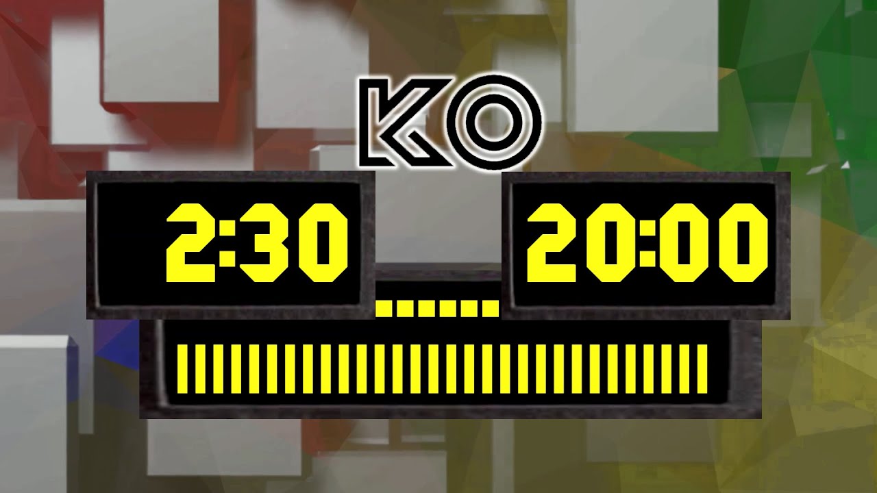 BCG 20 Minutes Countdown (6 Round Timer 2:30 Rest 1:00) Remix World Boxing NES Theme 2