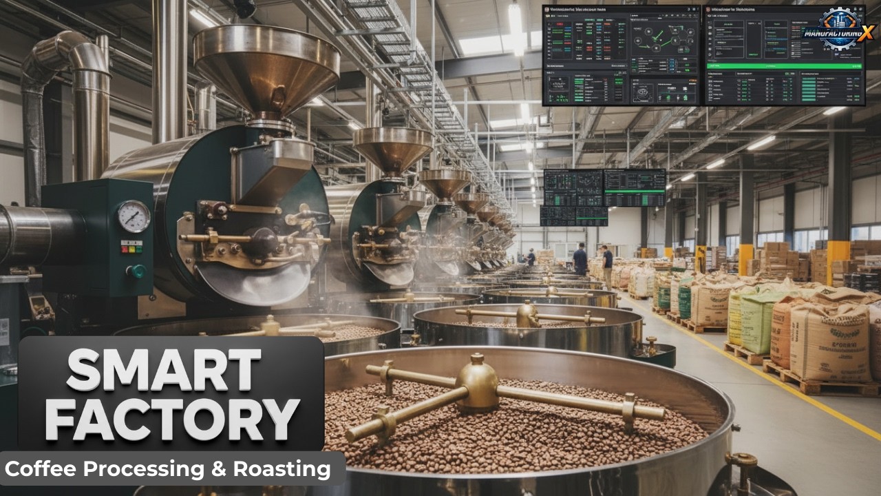 How Is Coffee Processed and Roasted in a Smart Factory? | Full Manufacturing Process