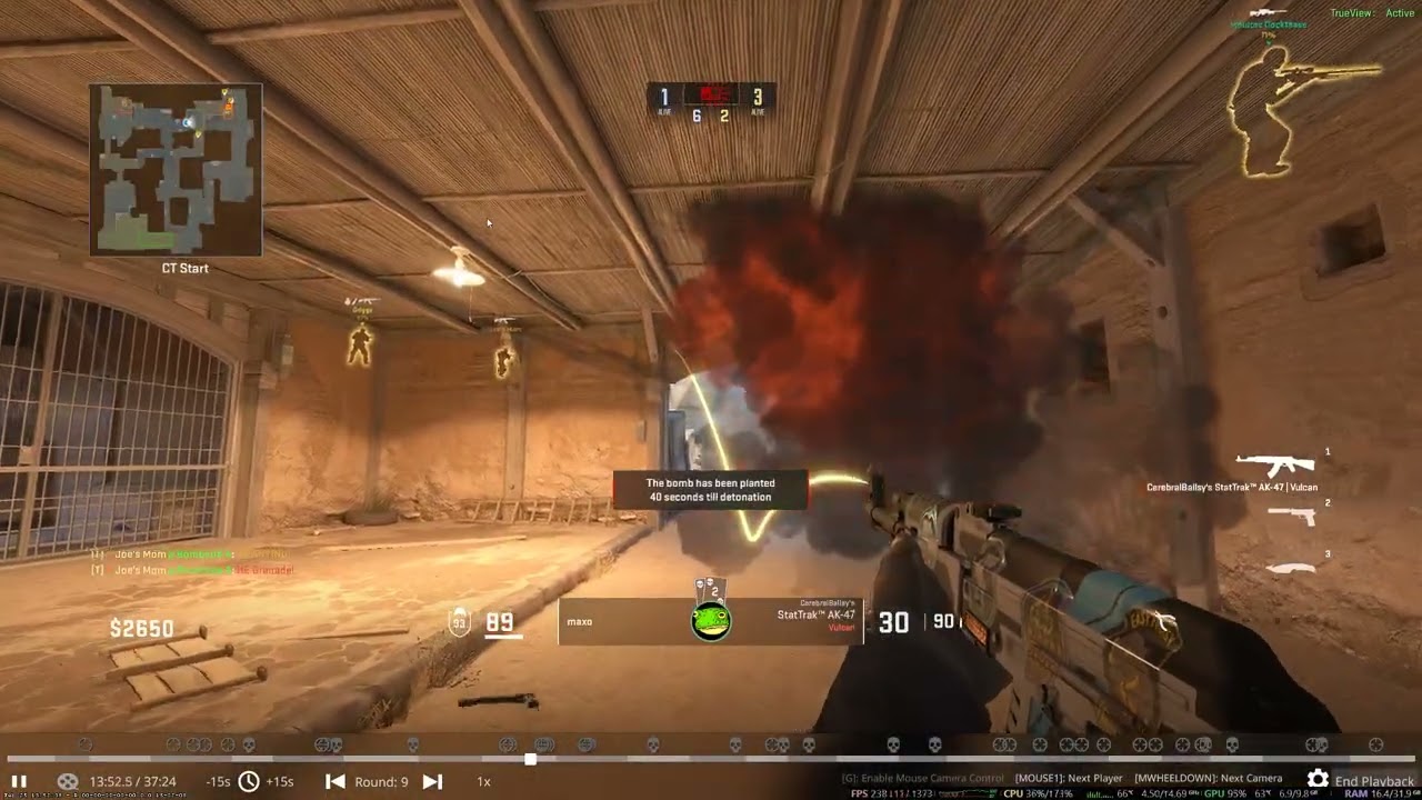 Ace & 1v3 Clutch - Dust 2 vs Premiere Bots