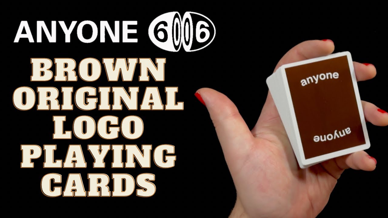 Anyone Brown Original Logo Playing Cards - Unboxing & Review