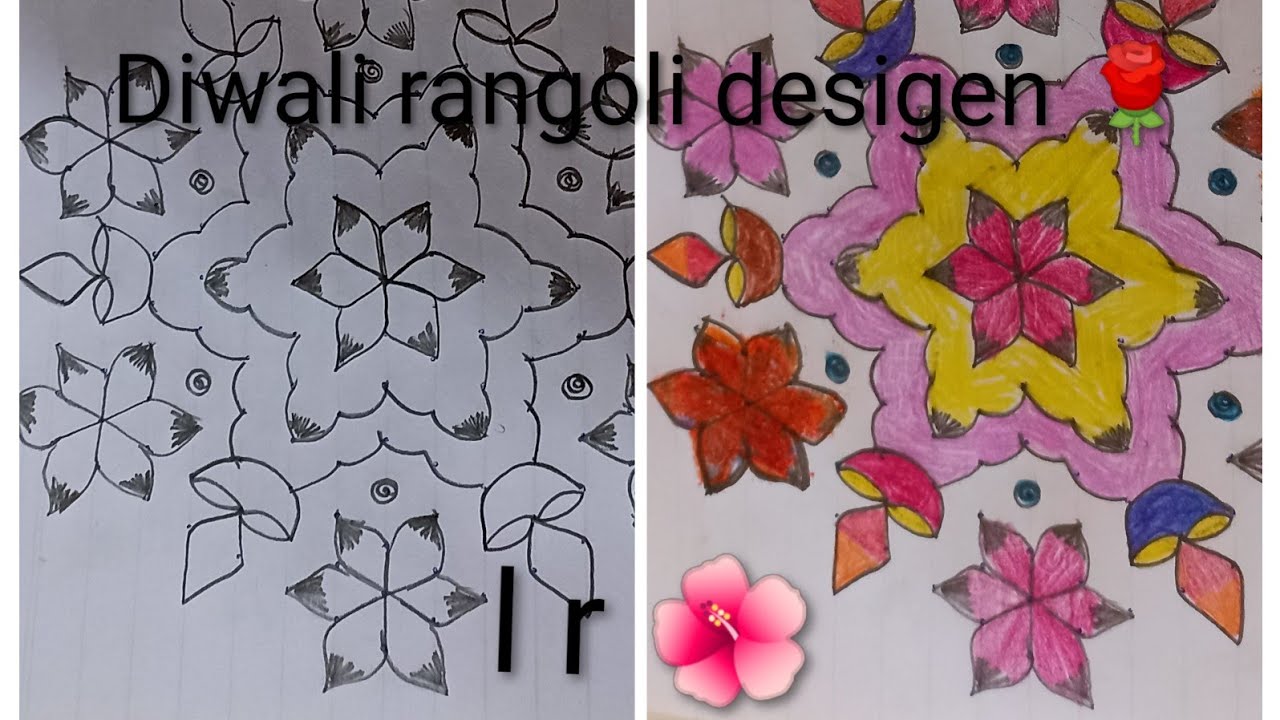 Diwali rangoli desigen//🌺beautiful 15*08 dot rangolis 🌺//likith rangoli simple design 🌺