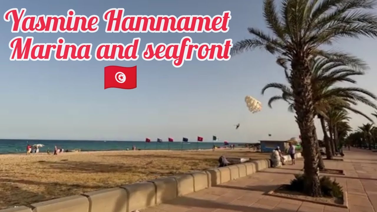 17/7/24. Yasmine Hammamet marina and seafront 🇹🇳