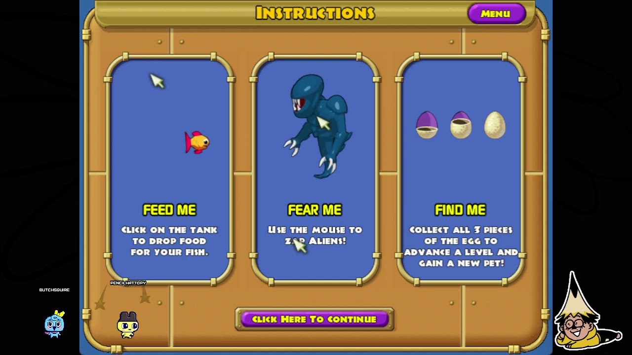 going insane in aquarium (cuz... insaniquarium. heh. get it?)