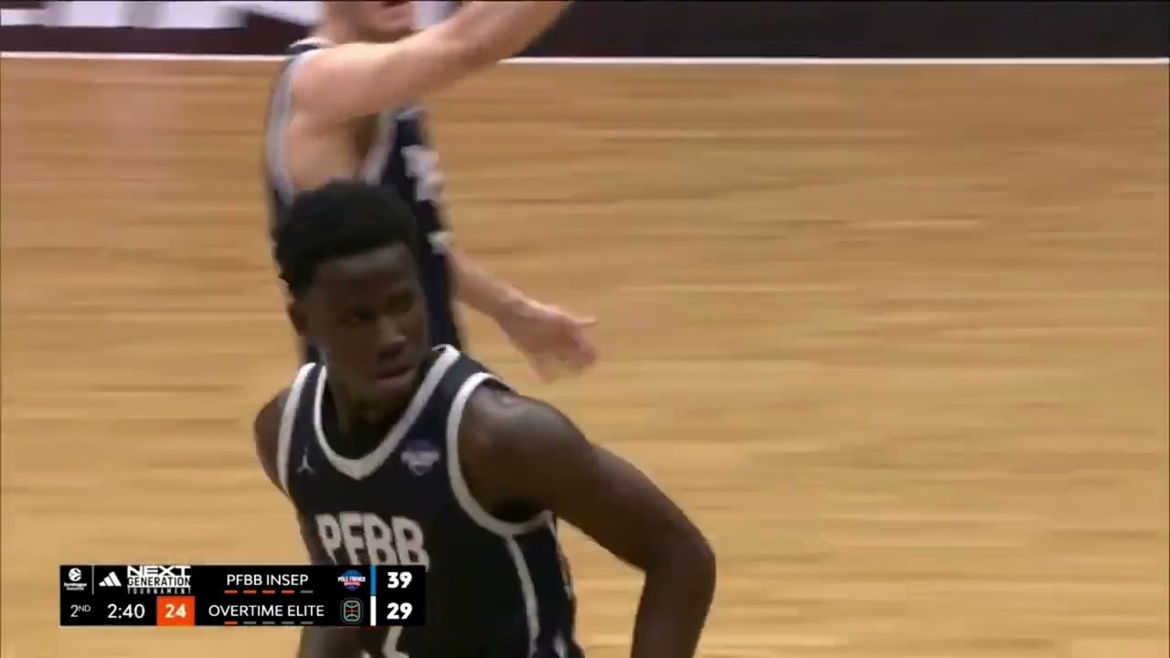HUGO YIMGA(BORN:2008)NEXT GEN.EUROLEAGUE TOURNAMENT HIGHLIGHTS.TEAM:PFYM IINSEP  Paris.