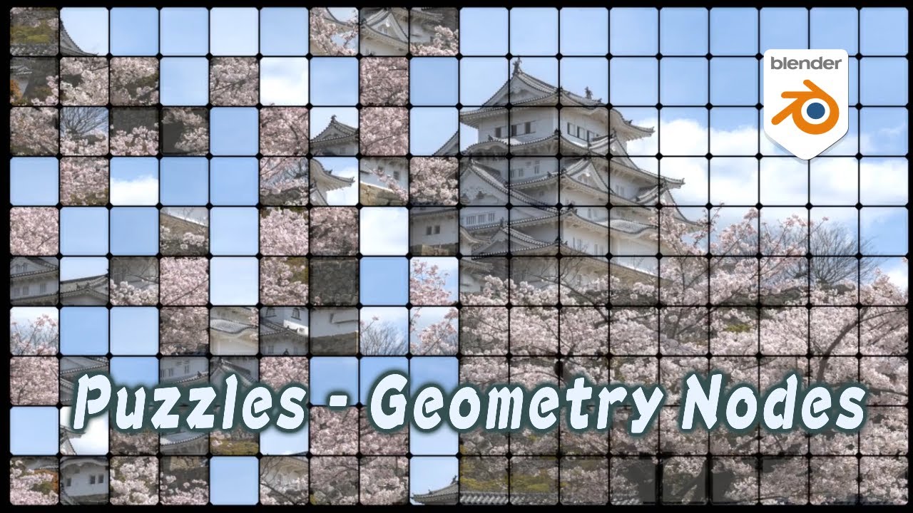 [Tut] Puzzles Animation - Blender Geometry Nodes 3.0 Alpha Field