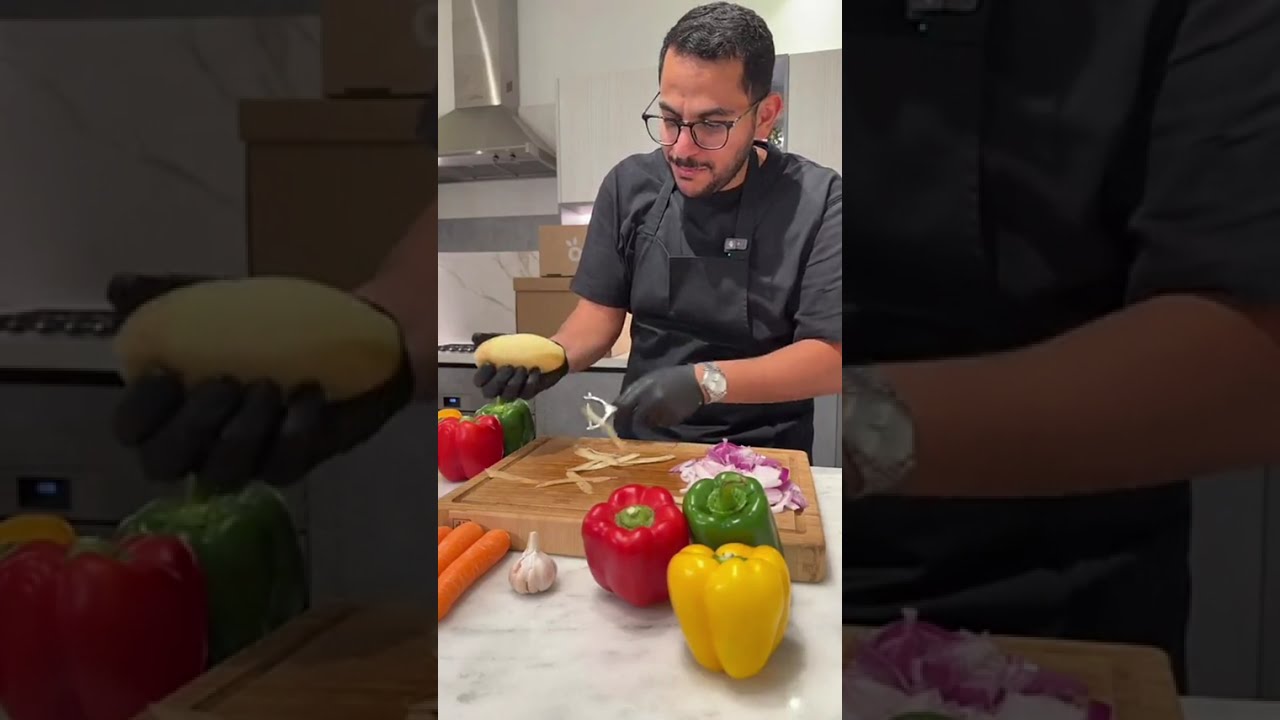 طبخة بسيطة لكن النكهة خرافية 😍 صينية خضار باللحم خطوة بخطوة!