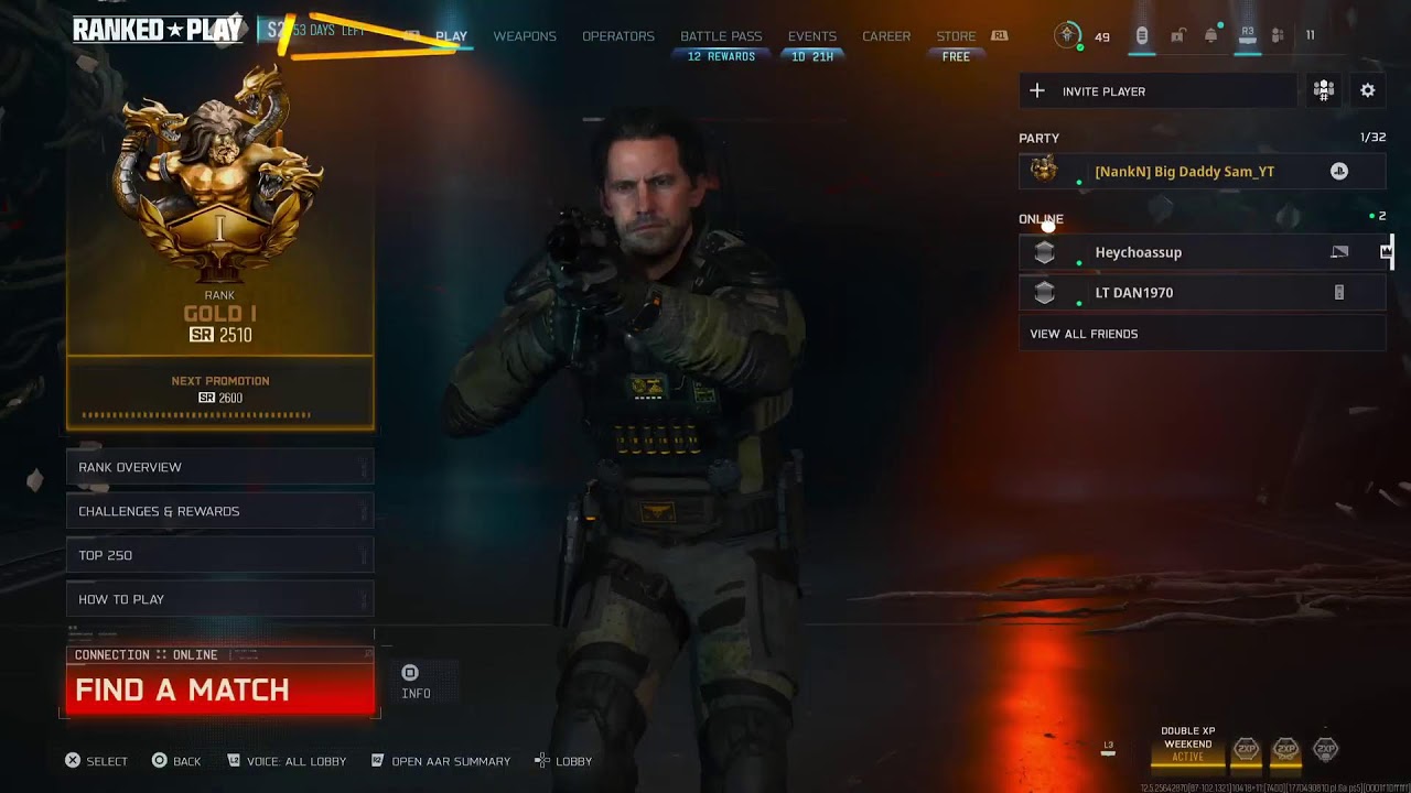 Grinding BO7 Ranked Play (Currently Gold)