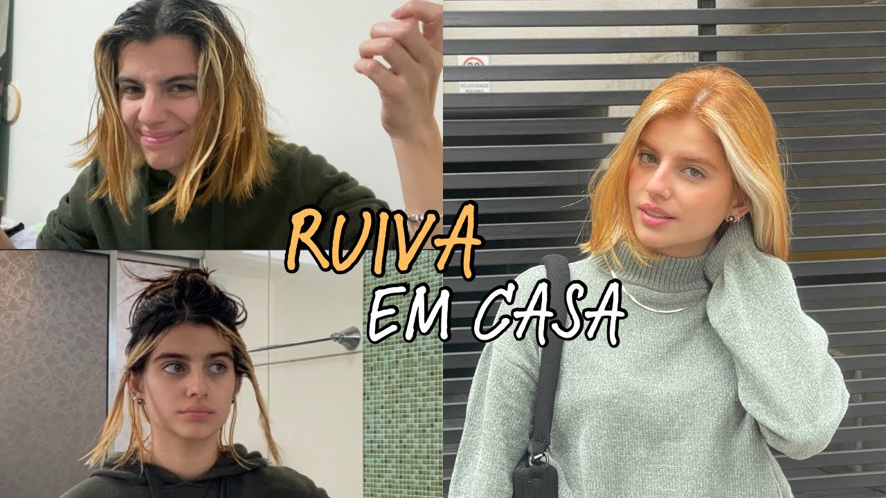 mudei o TOM do meu RUIVO em CASA || igora 9.7 + 9.1 | deu MEIO certo hehe