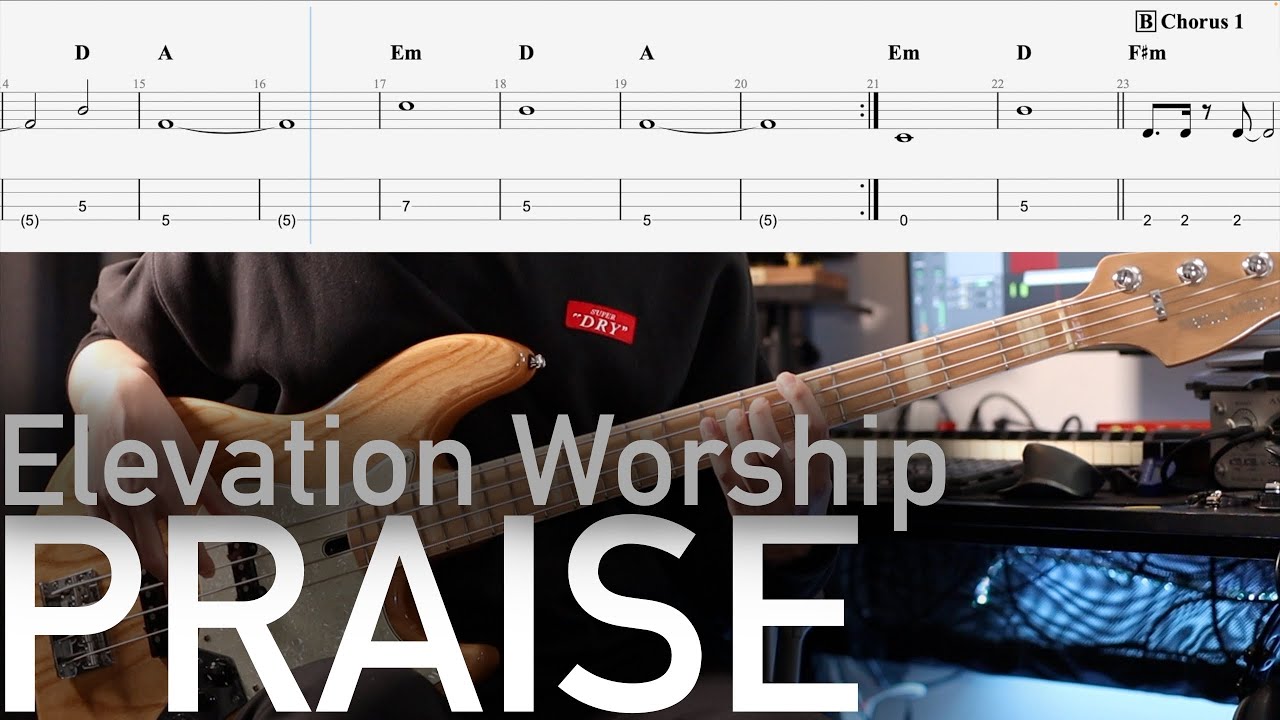 Elevation Worship - Praise I Bass cover 베이스 악보+TAB [LEVEL 2]