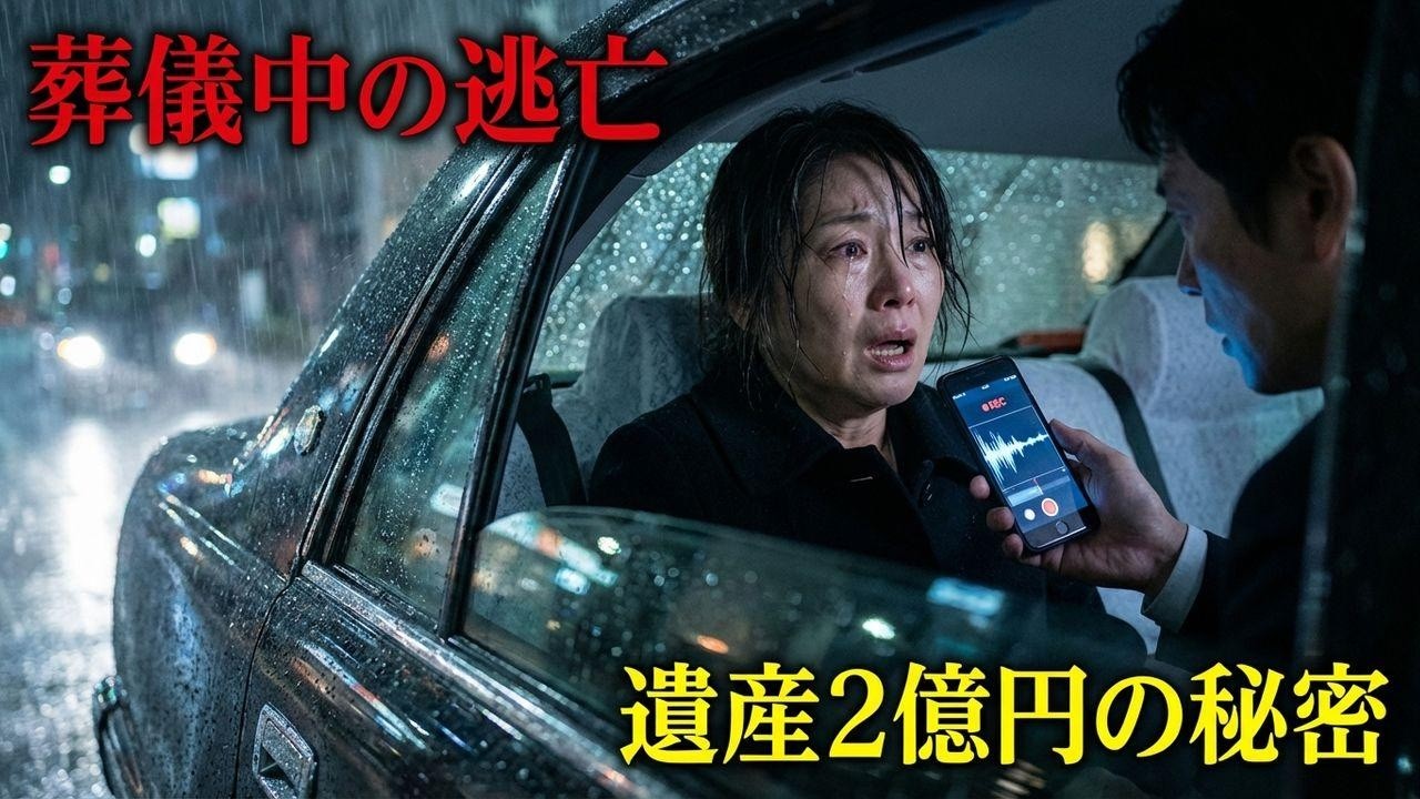 「葬儀中に帰る」と言い出した夫。車内で聞いた録音に絶句…遺産3億円の真実