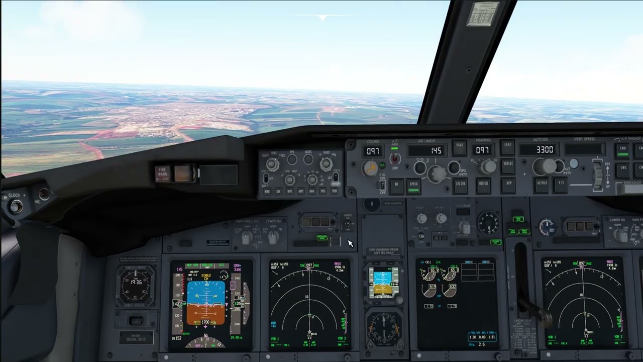 ✈️ Pouso Cockpit - SBMG - MARINGÁ - BRASIL