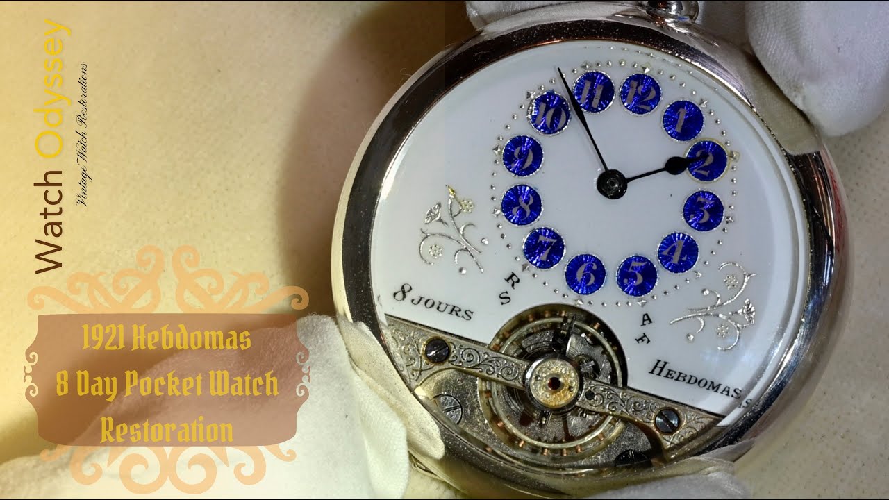 1921 Hebdomas 8 Day #винтаж #карманныечасы #часы #реставрация
