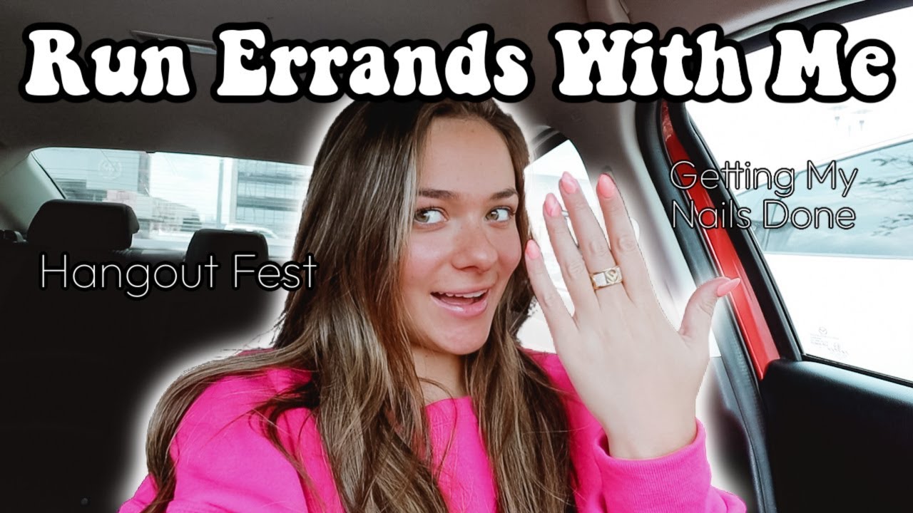 RUN ERRANDS WITH ME | Getting My Nails Done, Music Festival Haul + packing