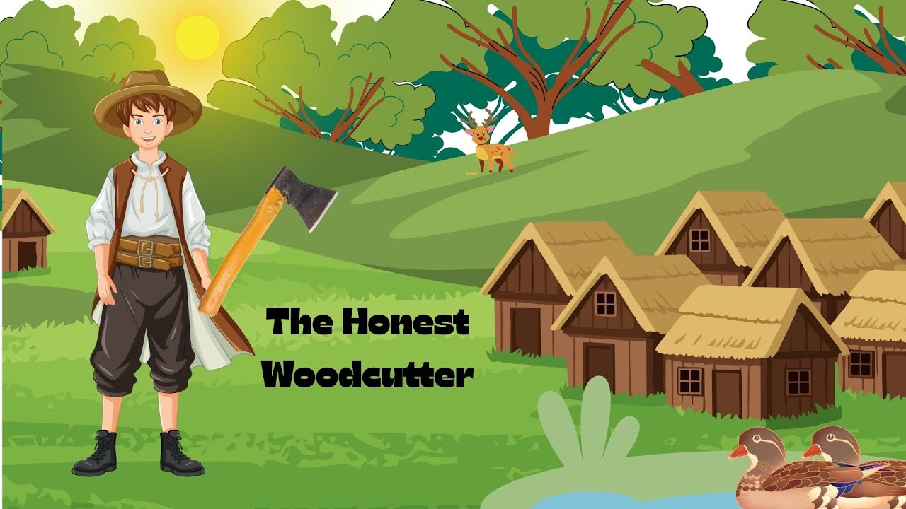 The Honest Woodcutter || Simple kids Stories || Bedtime and Moral Stories for kids | Learning story