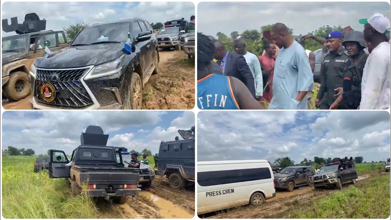 Yanzu_Yanzu: Kalli Yanda Ta Kasance Da Motocin Gwamnan Katsina Umar Dikko Radda A Kan Hanyar Zuwan.