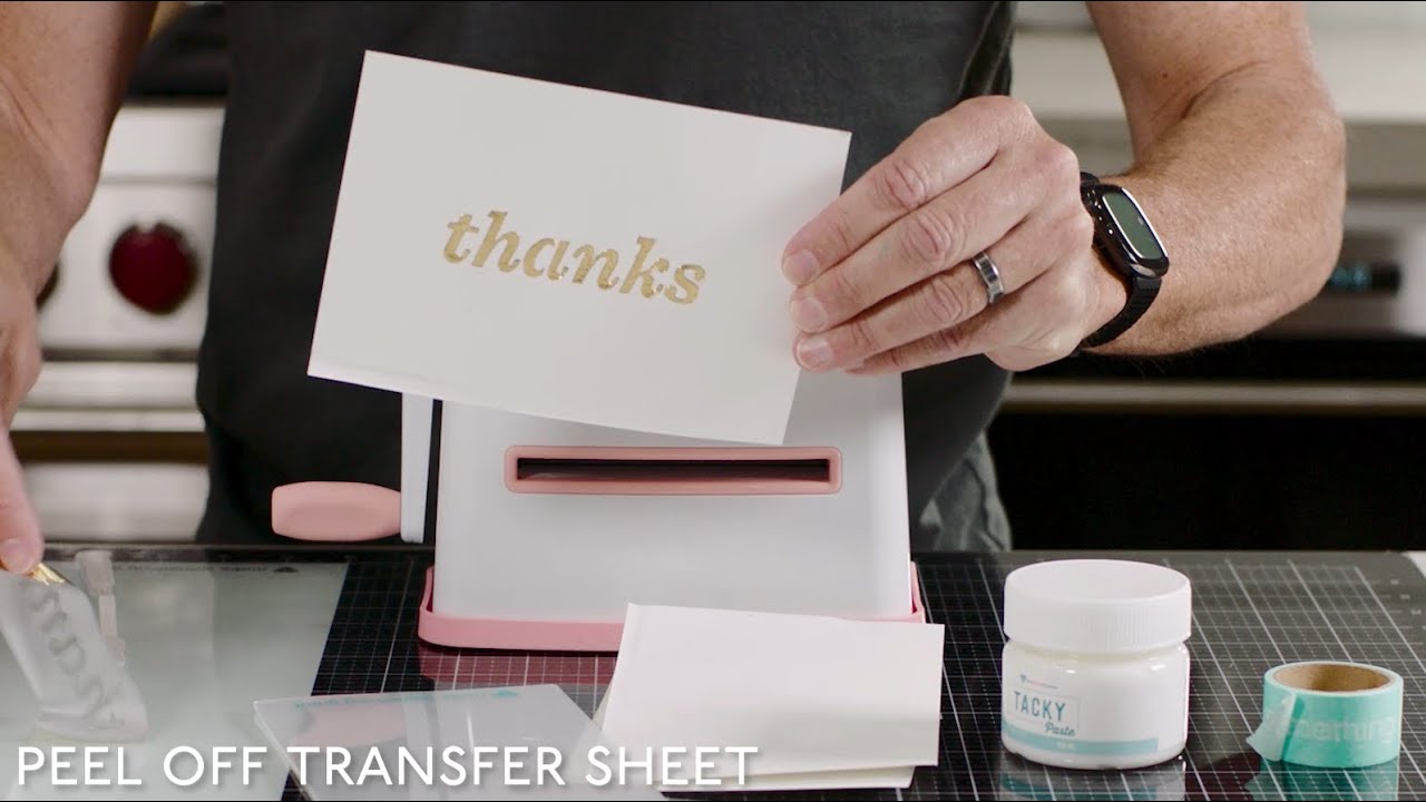 Diamond Press Cold Foil Transfer Technique NO HEAT Required
