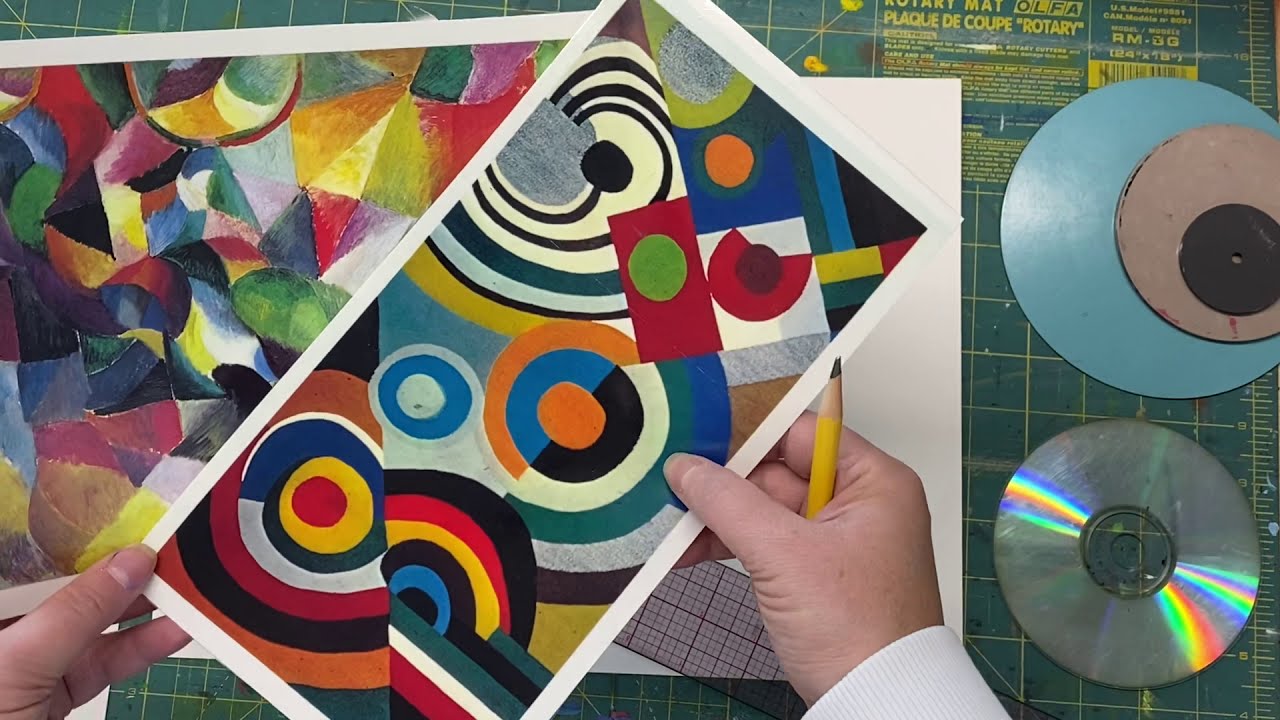 Orphism - Delaunay/Montgomery inspired in Colored Pencil - Part 1
