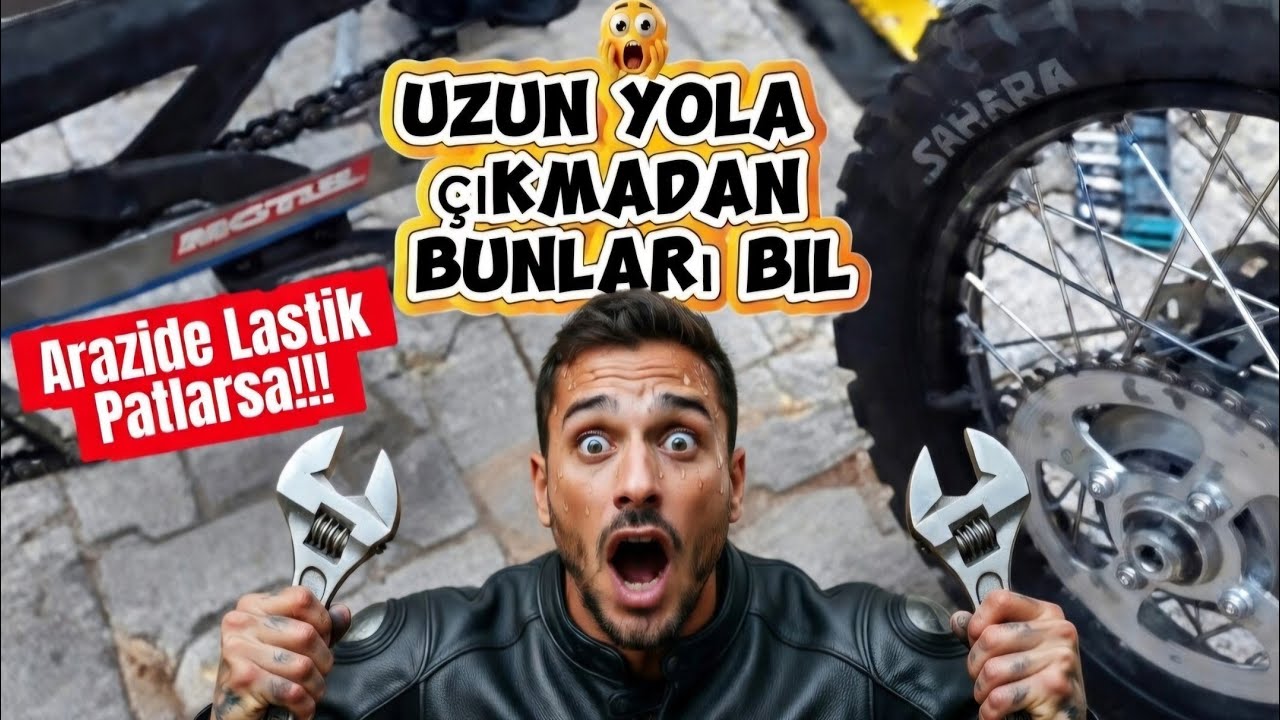 Arazide Lastik Patlamasına Karşı Hazır Mısın?(Xpulse, CRF, 450MT)Turkısh Magellan,motosiklet tamiri