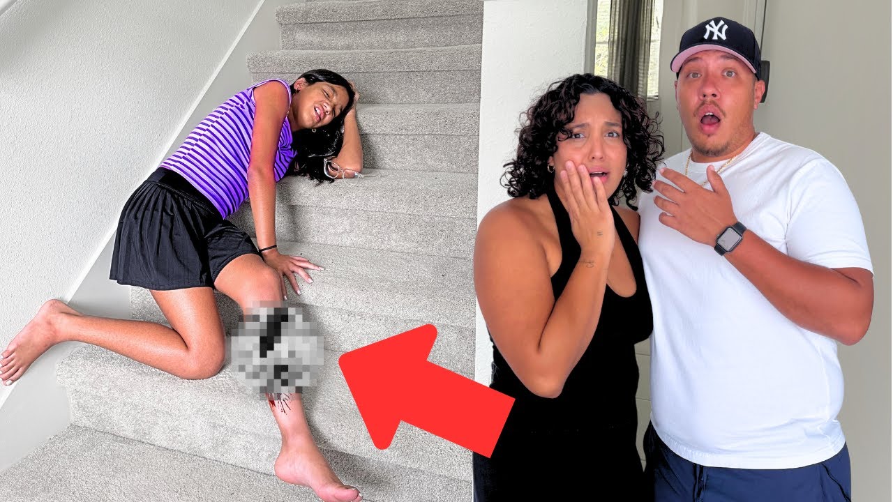 She Fell DOWN THE STAIRS!