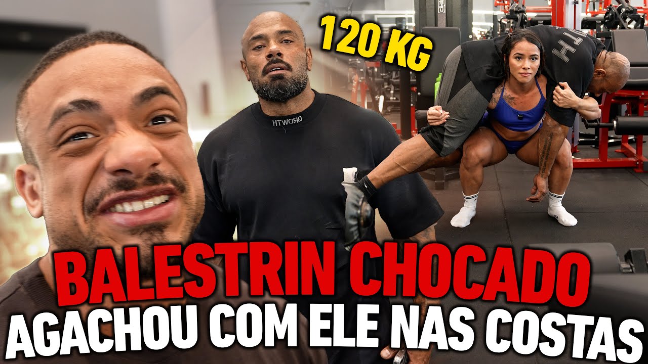 BALESTRIN FICOU EM CHOQUE LUANA AGACHOU COM ELE NAS COSTAS - 120 KG !!!