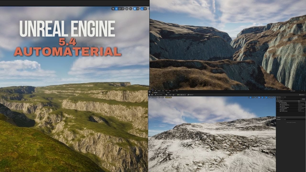 🌟 LANDSCAPE AUTO MATERIAL CREA MUNDOS MASIVOS 🎮 | AÑADE REALISMO COMO UN PRO - UNREAL ENGINE 5