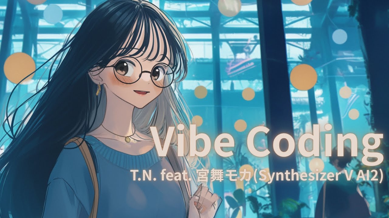 Vibe Coding feat. 宮舞モカ(Synthesizer V AI2)【生成AI(Midjourney, Hedra, Filmora)を使ったMusic Video】