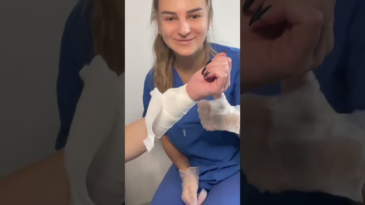 Hier ist eine Anleitung, wie man einen effektiven Druckverband anlegt. 🩹💪 #nurse #druckverband
