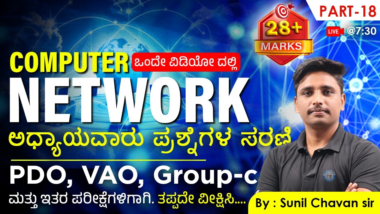 Computer Network | Part-1 | ಅಧ್ಯಾಯವಾರು ಪ್ರಶ್ನೆಗಳ ಸರಣಿ | Old Questions series