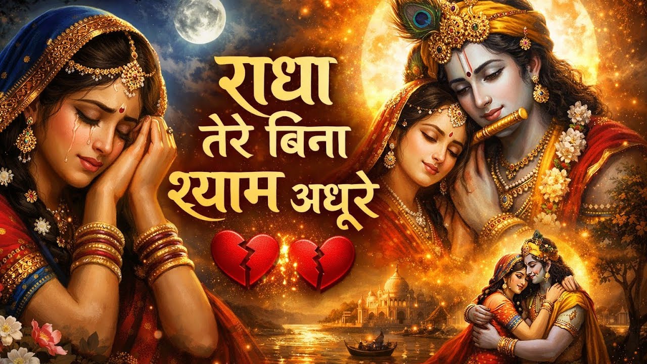 Radha Tere Bina Shyam Adhure | Emotional Radha Krishna Bhajan | 
